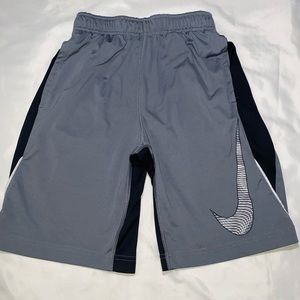 Nike youth grey gym shorts